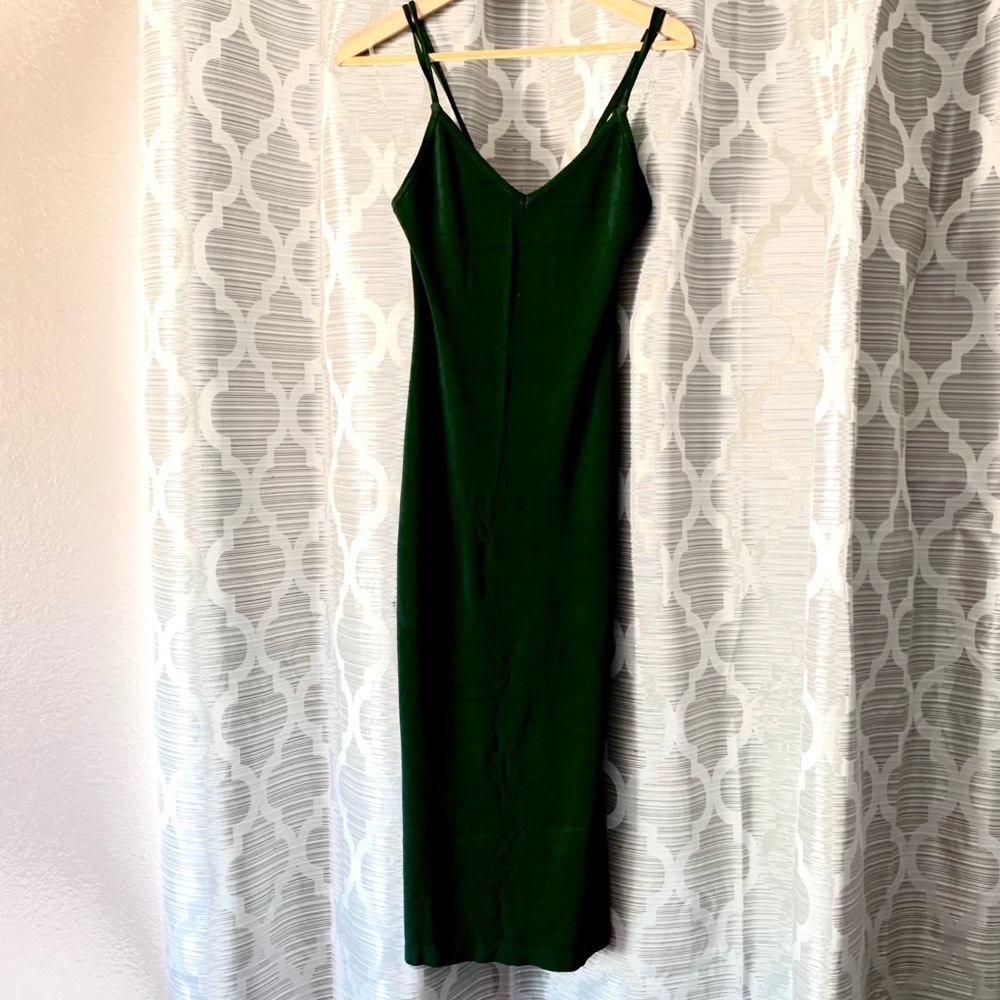 Knitted slip midi dress